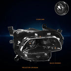 OE Factory Black Housing Projector Headlight Right Side for Jeep Cherokee (2014–2018)