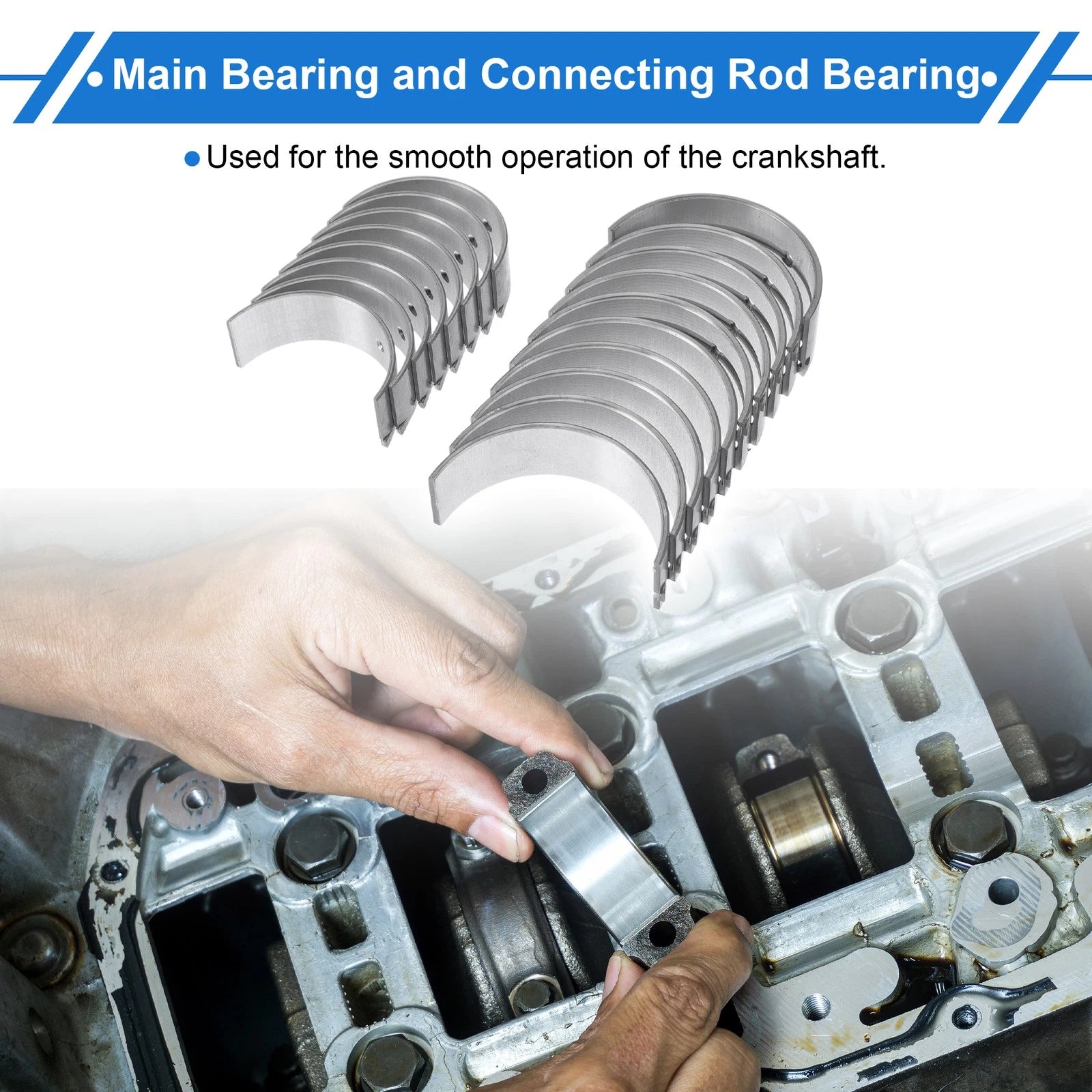 Main Bearing Connecting Rod Bearing Kit No. 122076N210 for Nissan Altima (2002–2006)
