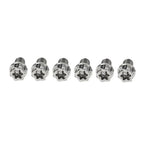 6pcs M10x10mm Titanium Torx Head Flange Screws for Motorcycle Bike