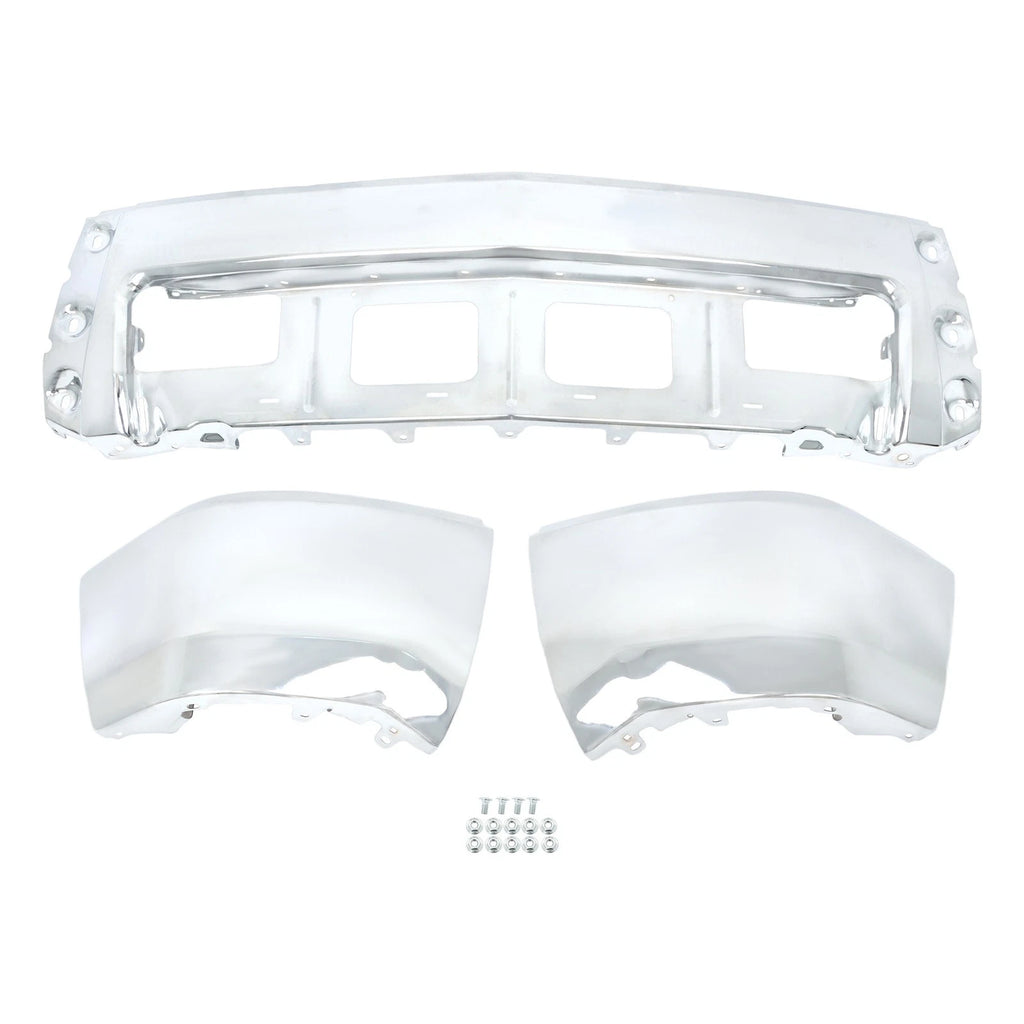 Chrome Split-Type Front Bumper for Chevrolet Silverado 1500 (2014-2015)