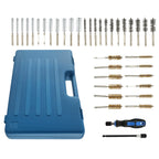 36pcs Steel Wire Brush Set for Drill (8-19mm Hex Shank)