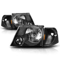 Headlight and Amber Corner Signal Lamps Pair for Ford Explorer (2002–2005)