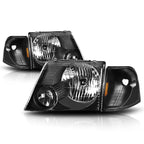 Headlight and Amber Corner Signal Lamps Pair for Ford Explorer (2002–2005)