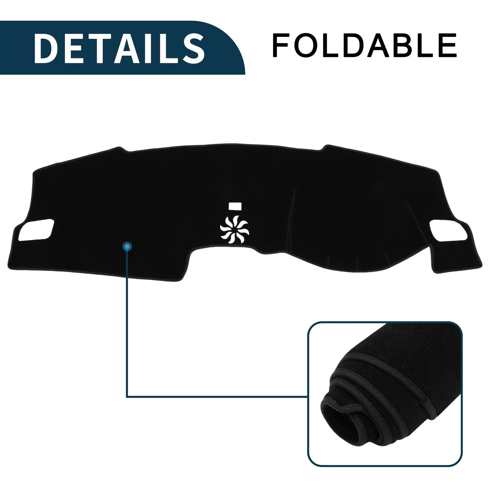 Dashboard Cover Mat for Honda Civic FL5 (2022–2024) Sun Protector Black