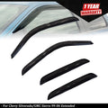 Window Visors for Chevy Silverado GMC Sierra (1999–2006) Black ABS