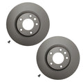Set of 2 Front Disc Brake Rotors for Audi Q7 Volkswagen Touareg (2007–2015)
