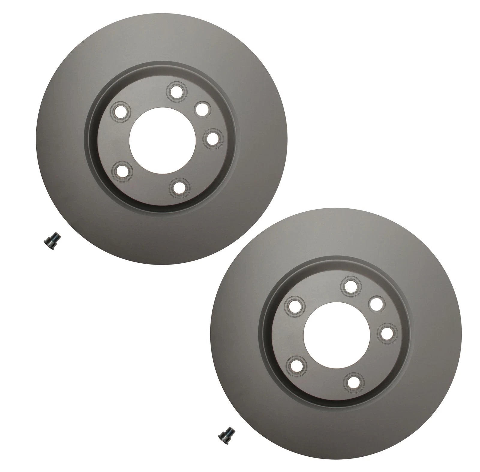 Set of 2 Front Disc Brake Rotors for Audi Q7 Volkswagen Touareg (2007–2015)
