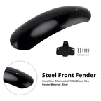 Steel Front Fender for Husqvarna Vitpilen 125 250 401 Svartpilen (2019–2023) Black