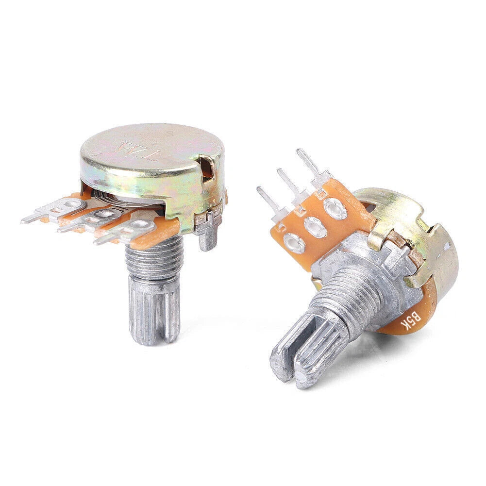 Set of 5K/10K/50K/100K Ohm 3 Terminal Linear Taper Potentiometers