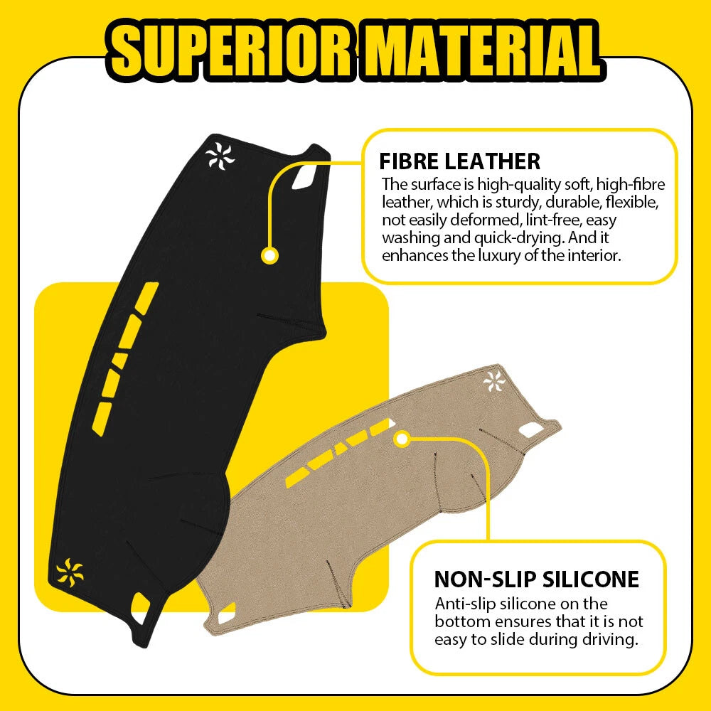 Leather DashMat Cover for Hyundai Sonata (2015–2019)