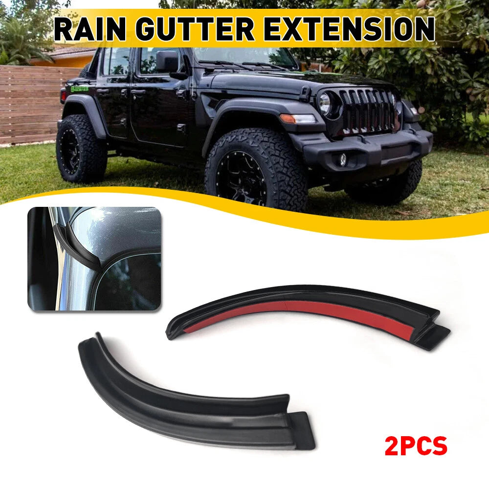 Gutter Extensions for Jeep Wrangler JK (2007–2018)