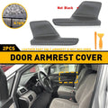 2X Door Armrest Replacement Cover Leather for Honda Odyssey (2011–2017) Dark Gray
