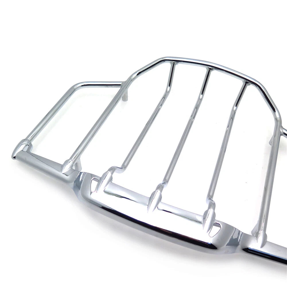 Chrome Air Wing Tour Pak Luggage Rack Rail for Harley Touring (FLHT FLHX FLHR FLT)