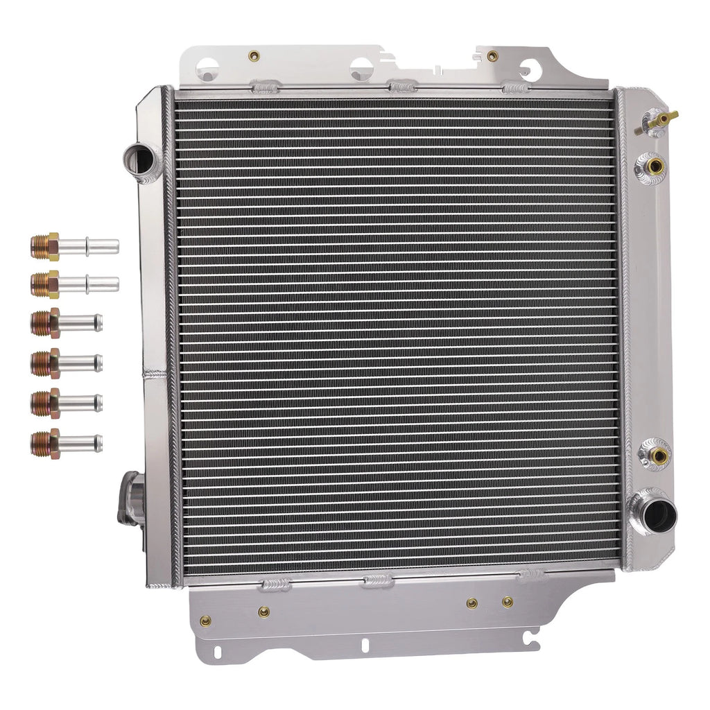 Aluminum Cooling Radiator for Jeep Wrangler (1987–2006) CSF2576 CU2101 4 Row