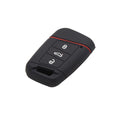 Black Silicone 3 Button Key Cover for Volkswagen 