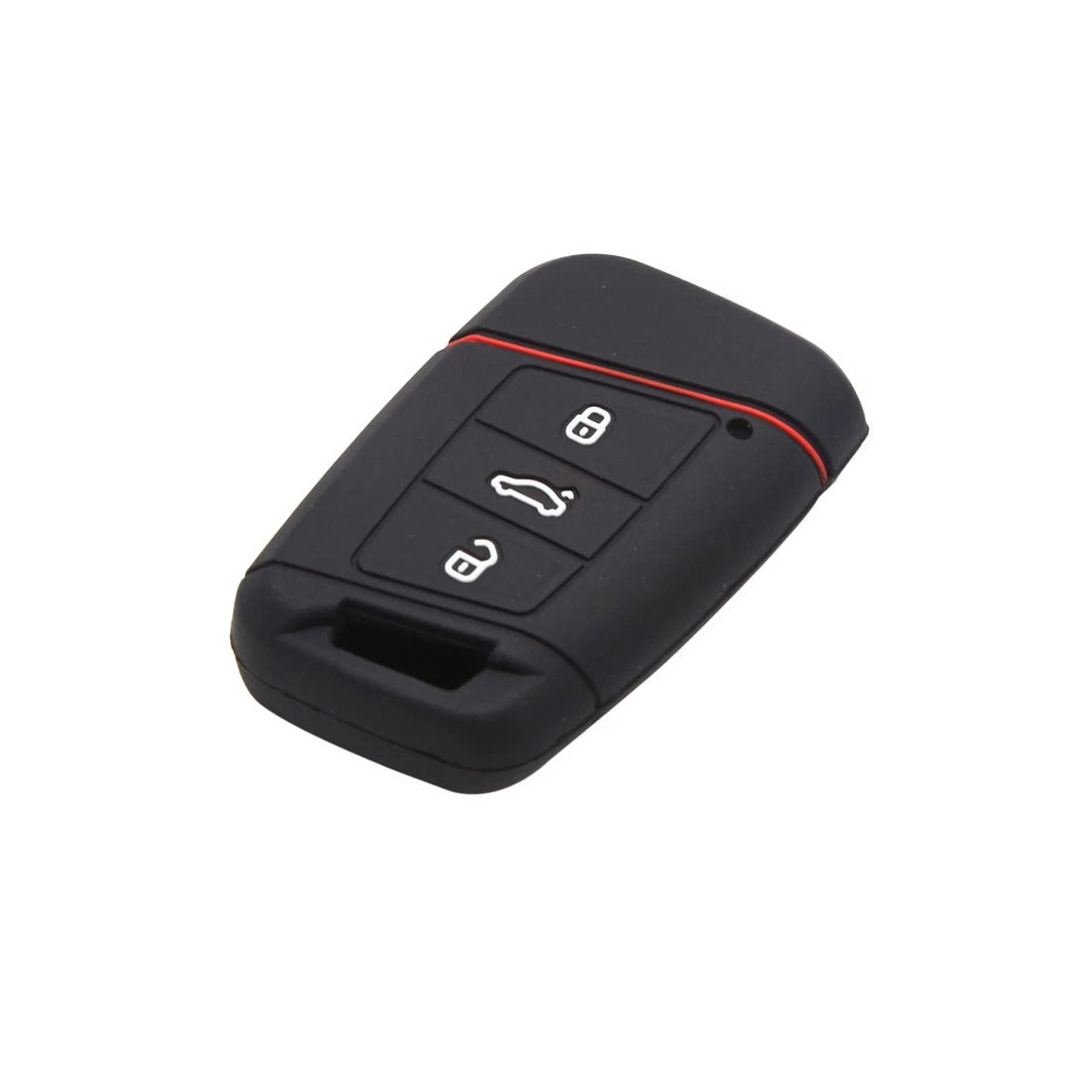 Black Silicone 3 Button Key Cover for Volkswagen 