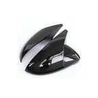 2X Gloss Black OX Horn Side Rearview Mirror Cover Trim for Nissan Altima (2019–2022)