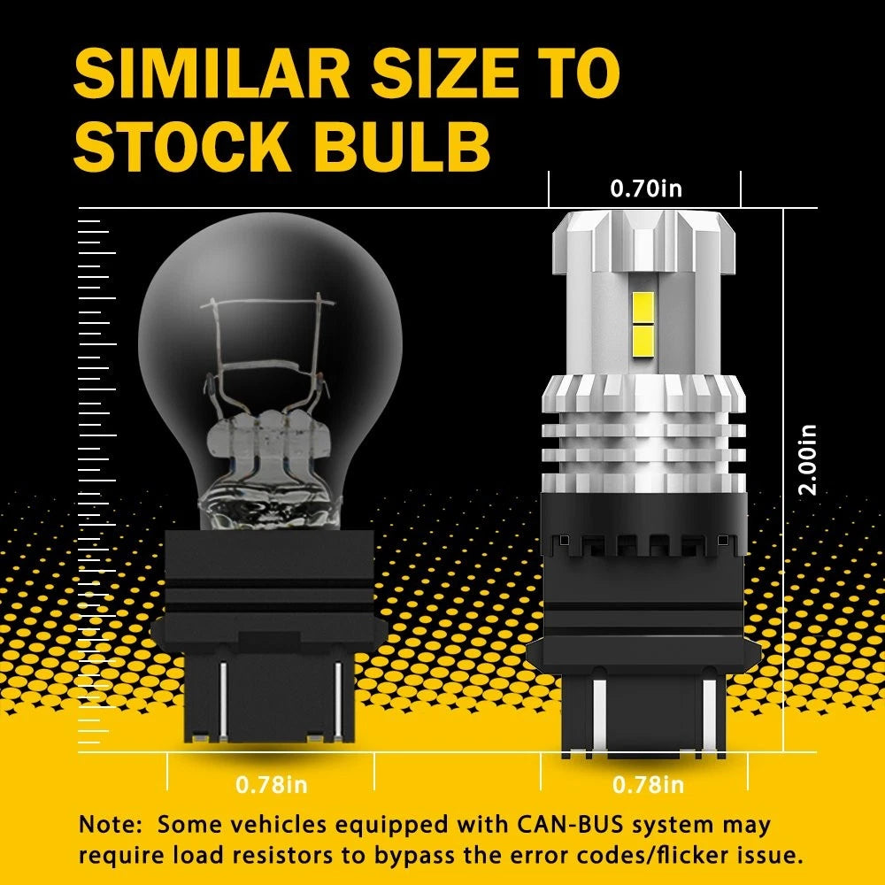 2X 3057 3157 LED Light Bulbs for Various Vehicles