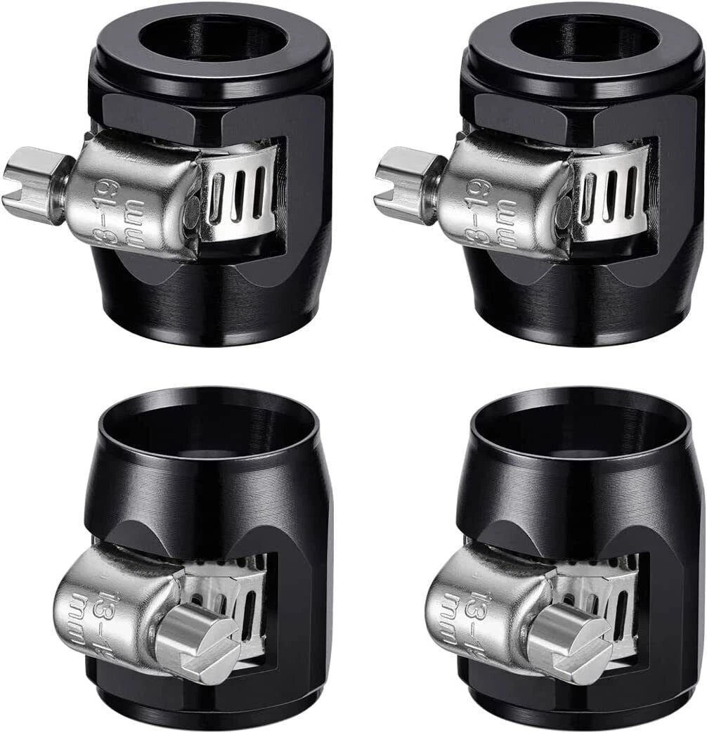 Set of 5 Hex Hose Finisher Clamp for AN 4/6/8/10/12 Fittings