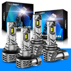 2X NOVSIGHT 9005 + H11 LED Headlight Bulbs Conversion Kit for High/Low Beam