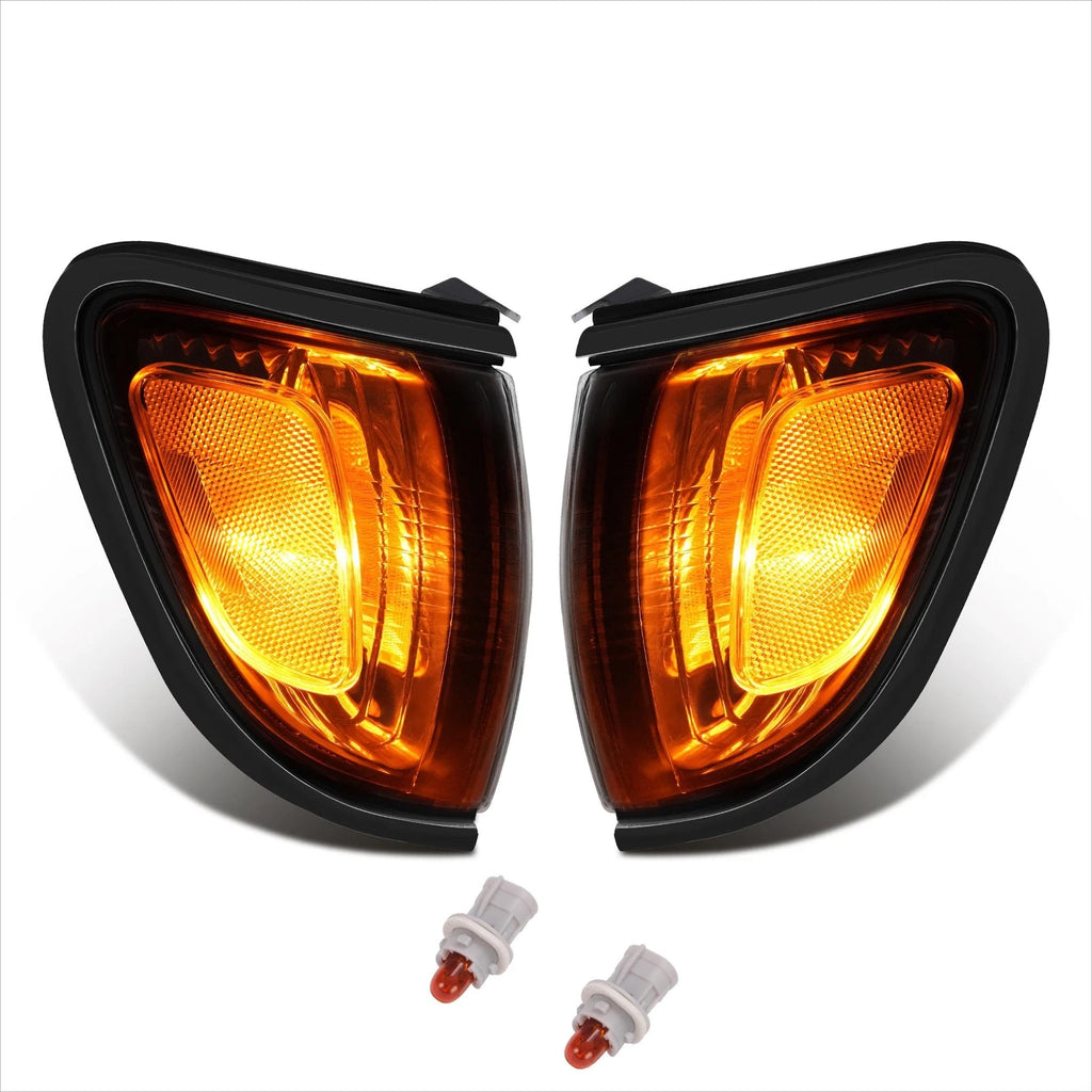 Turn Signal Corner Lights for Toyota Tacoma (2001–2004) LH & RH Black Trim