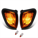 Turn Signal Corner Lights for Toyota Tacoma (2001–2004) LH & RH Black Trim