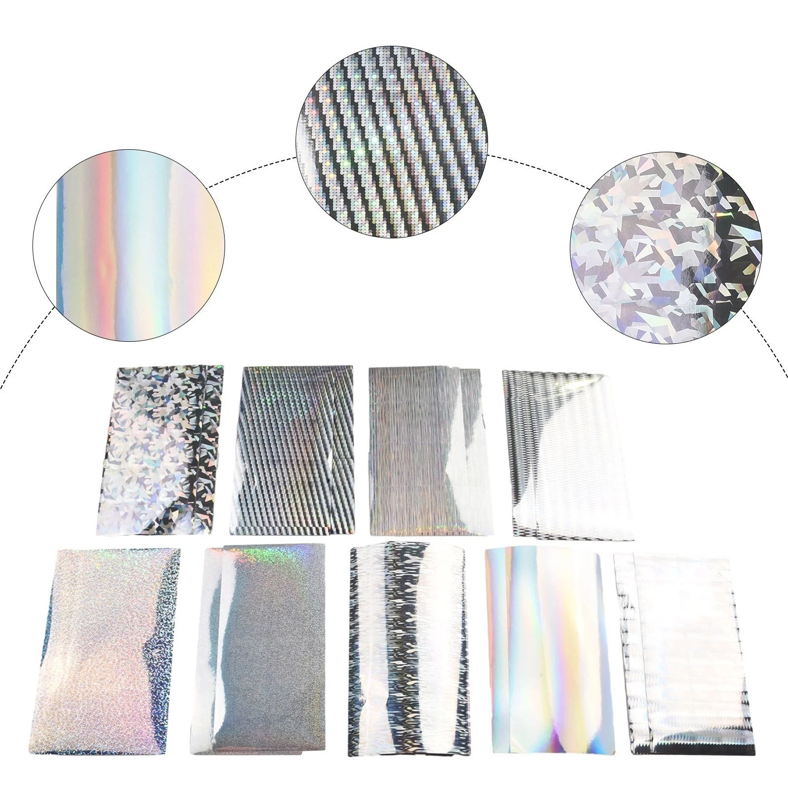 18pcs Lure Tape 20x10cm Holographic Bait Sticker for Fishing Lures