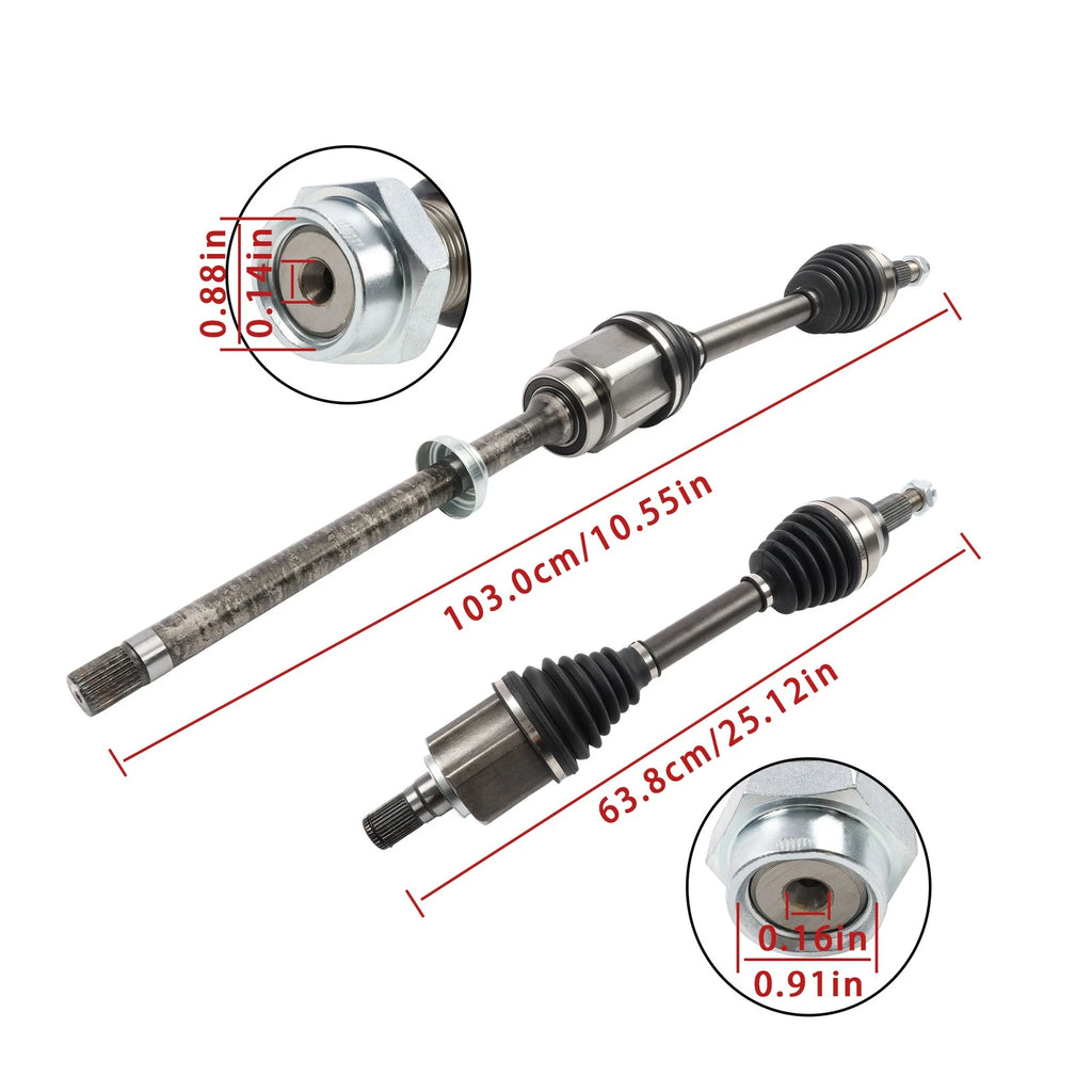 Set of 2 CV Shafts for Land Rover Discovery Sport (2015–2017) 18-271390