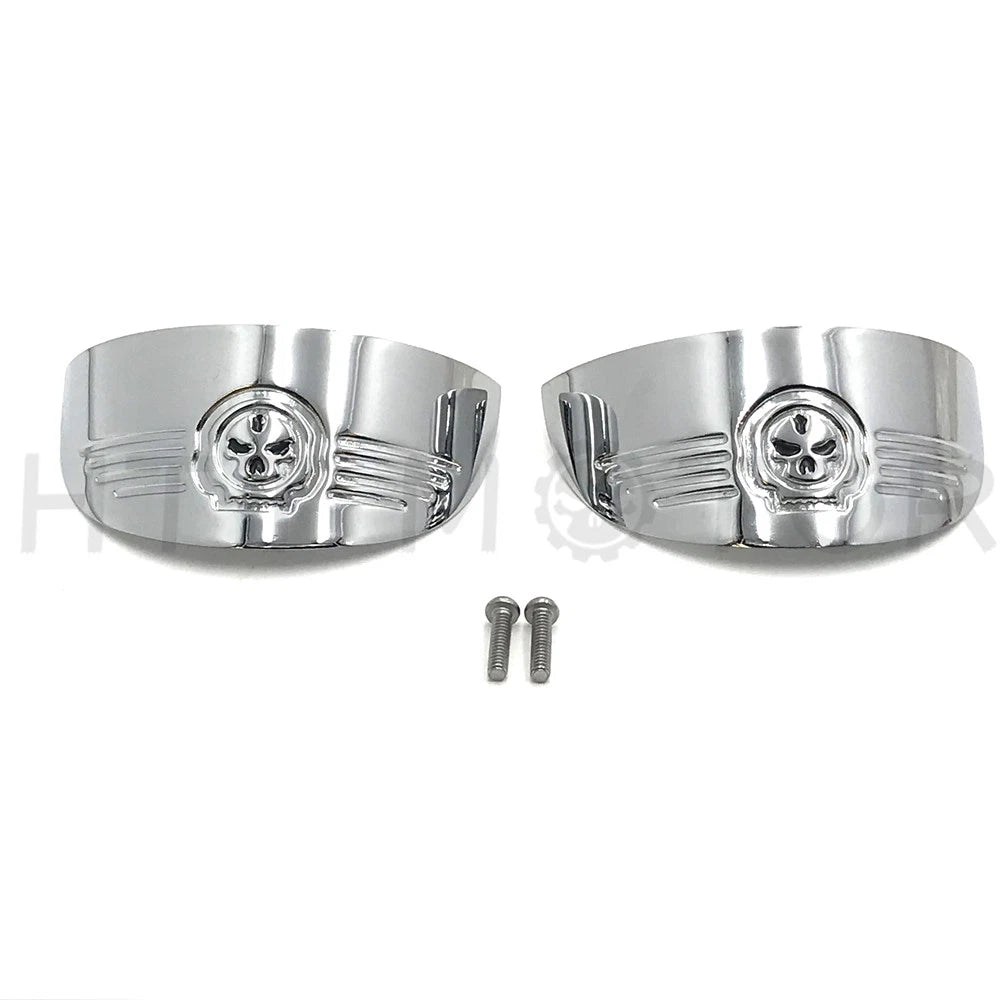 Skull Turn Signal Visors for Harley FXRT (1986–1992), FLST (1986–1990), FLSTC (1988–2017), FLHR (1994–2017)