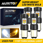4X AUXITO Switchback LED Turn Signal Light Bulbs 1157 2357 for