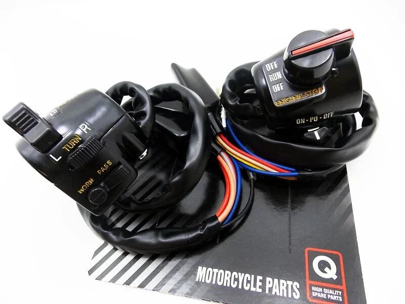Left Right Handlebar Switch Block Assembly Set for Kawasaki KZ900B (1976)