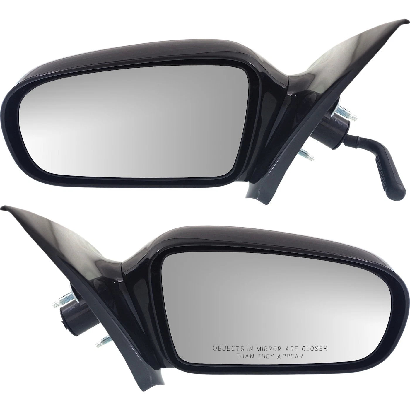 Set of 2 Side Door Manual Mirrors for Chevy 4 Door Sedan (1995–2005)