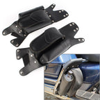 Black Rear Saddlebag Guard Covers for Harley Touring FLHT FLHR FLHX (1993-2023)