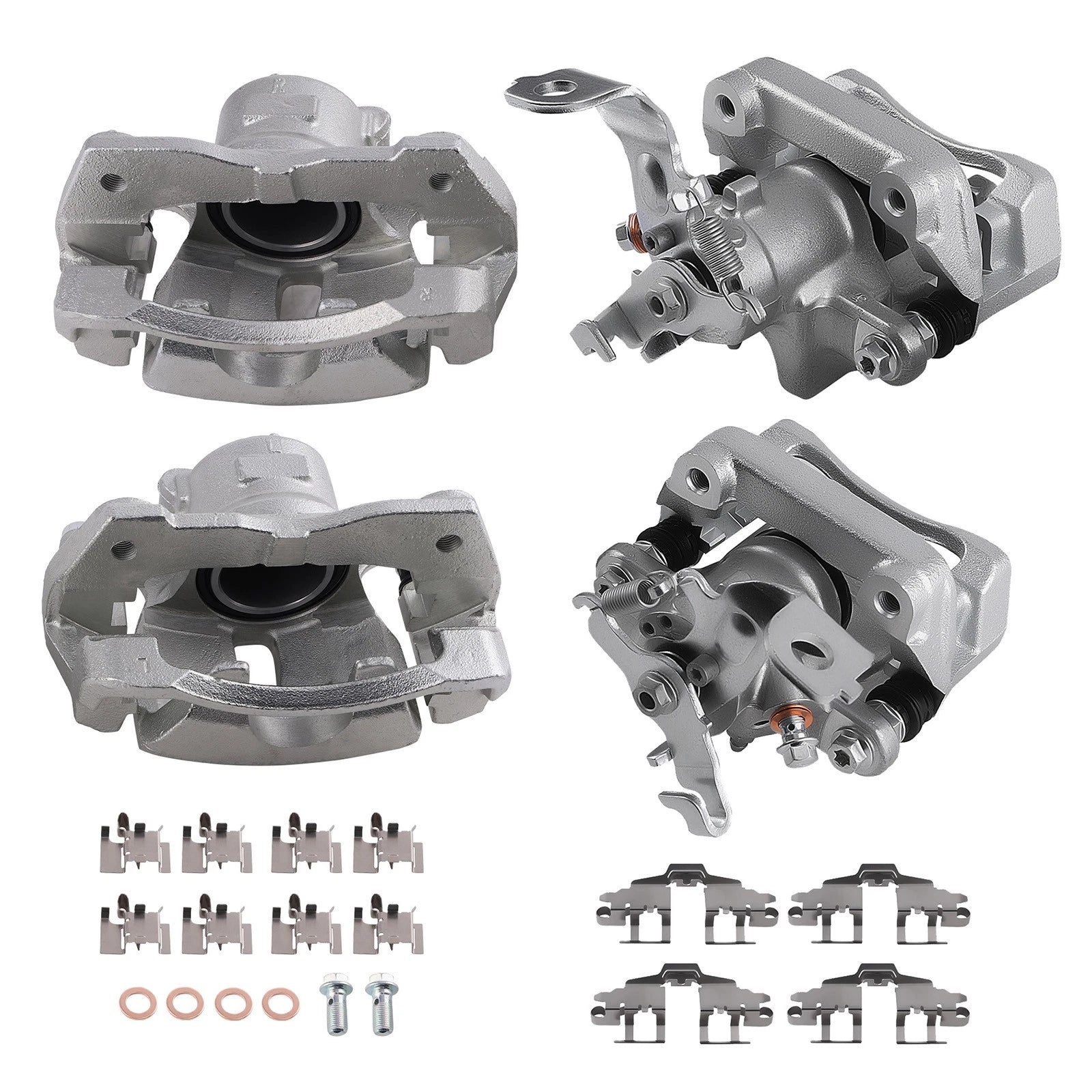 Set of 4 Disc Brake Calipers for Toyota Corolla (2014–2019)