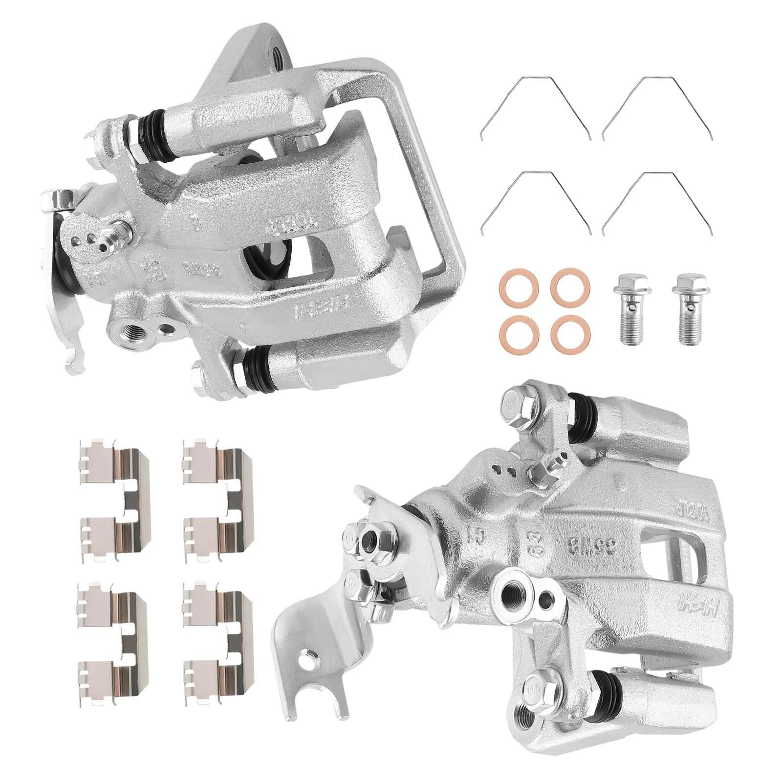 2pc Rear Brake Calipers w/ Bracket for Acura TSX (2008–2012) Honda Accord 2.4L