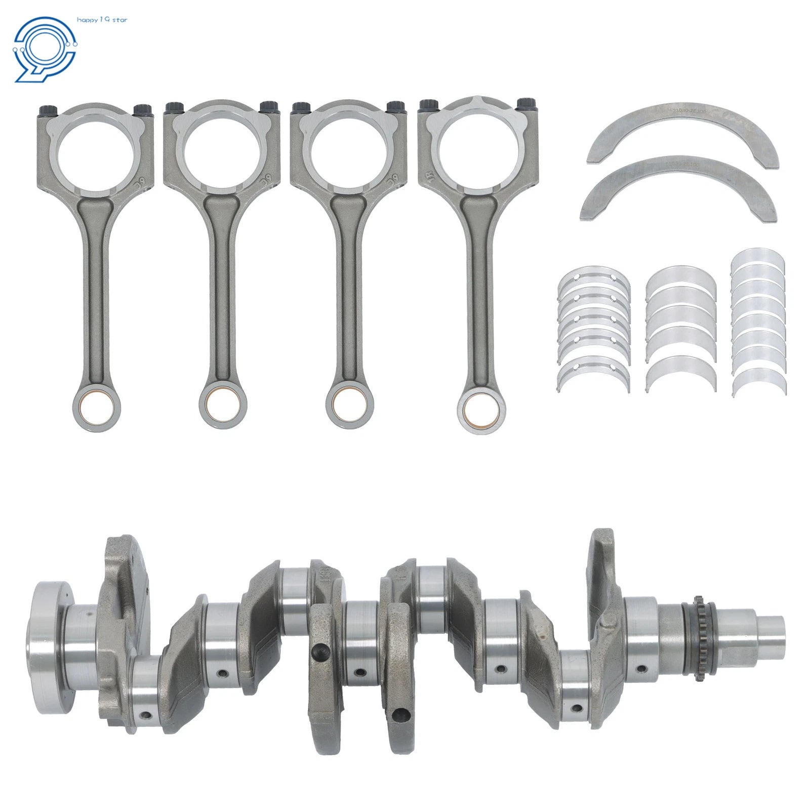 Crankshaft & Rods & Bearings Set for Hyundai Elantra, KIA Forte (G4NB)