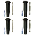 Set of 4 NGK Iridium IX Spark Plugs & Coil Boots for Mazda 3, Ford Focus (2004–2010)