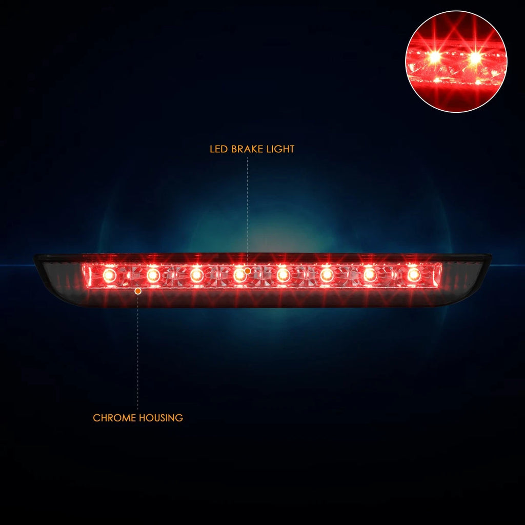 Full LED Third Tail Brake Light for Nissan Rogue (2014–2019) - Smoked