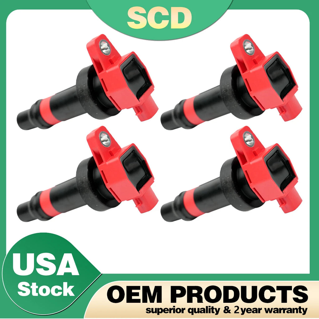 4X Ignition Coil & Spark Plug for Kia Rio Soul Hyundai Accent (2011–2019) 27301-2B010 UF636