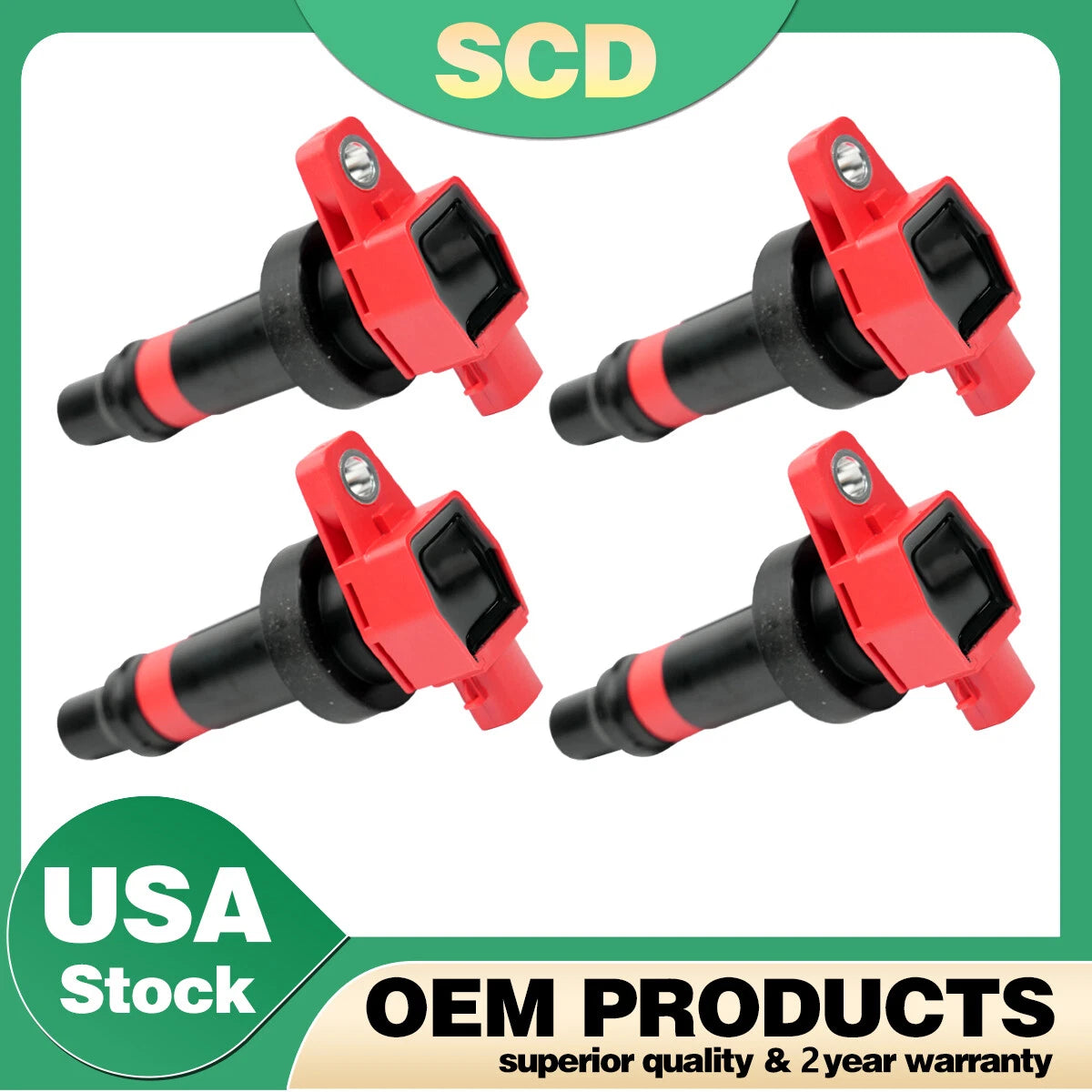 4X Ignition Coil & Spark Plug for Kia Rio Soul Hyundai Accent (2011–2019) 27301-2B010 UF636