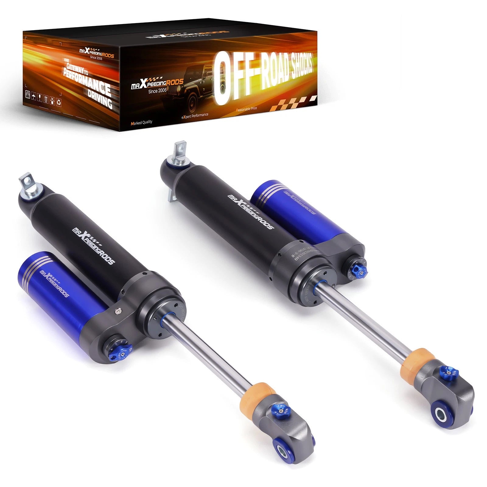 Rear Remote Reservoir Monotube Shocks for Jeep Wrangler TJ (1997–2006)