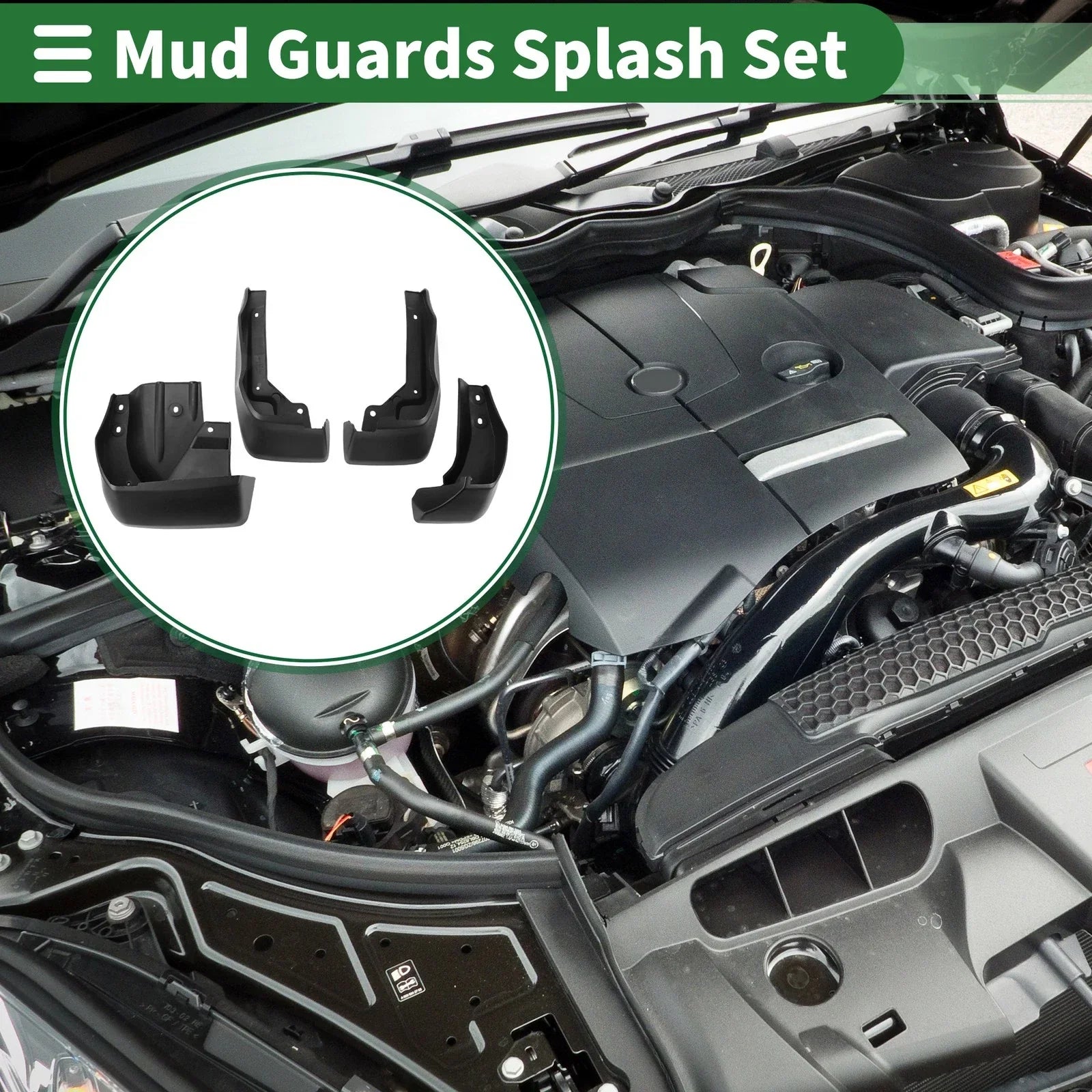 Mud Flaps Splash Guards Front & Rear for Honda Elysion (2022-2023)