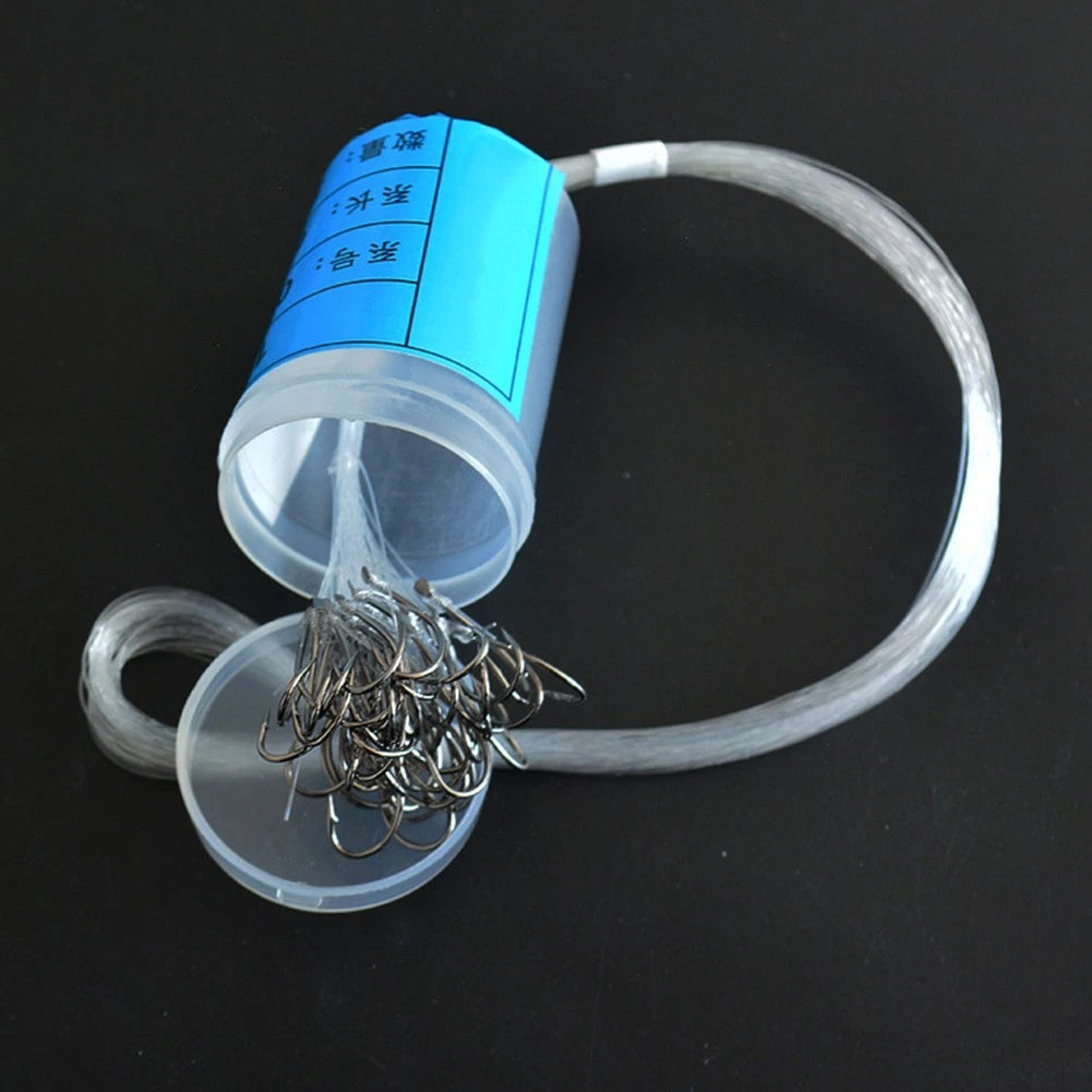 50pcs Fish Hook Kit with Line Tied Bait for Carp Fishing Tackle