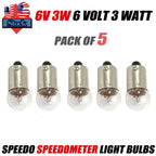5X 6V Speedometer Light Bulbs for Honda CT70 CT90 CT110 CT125 MT XL XR100 XR125 (1970–1985)