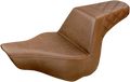SADDLEMEN Step-Up Seat for FXSB (2013–2017) - Rear Lattice Stitch - Brown 813-27-173BR