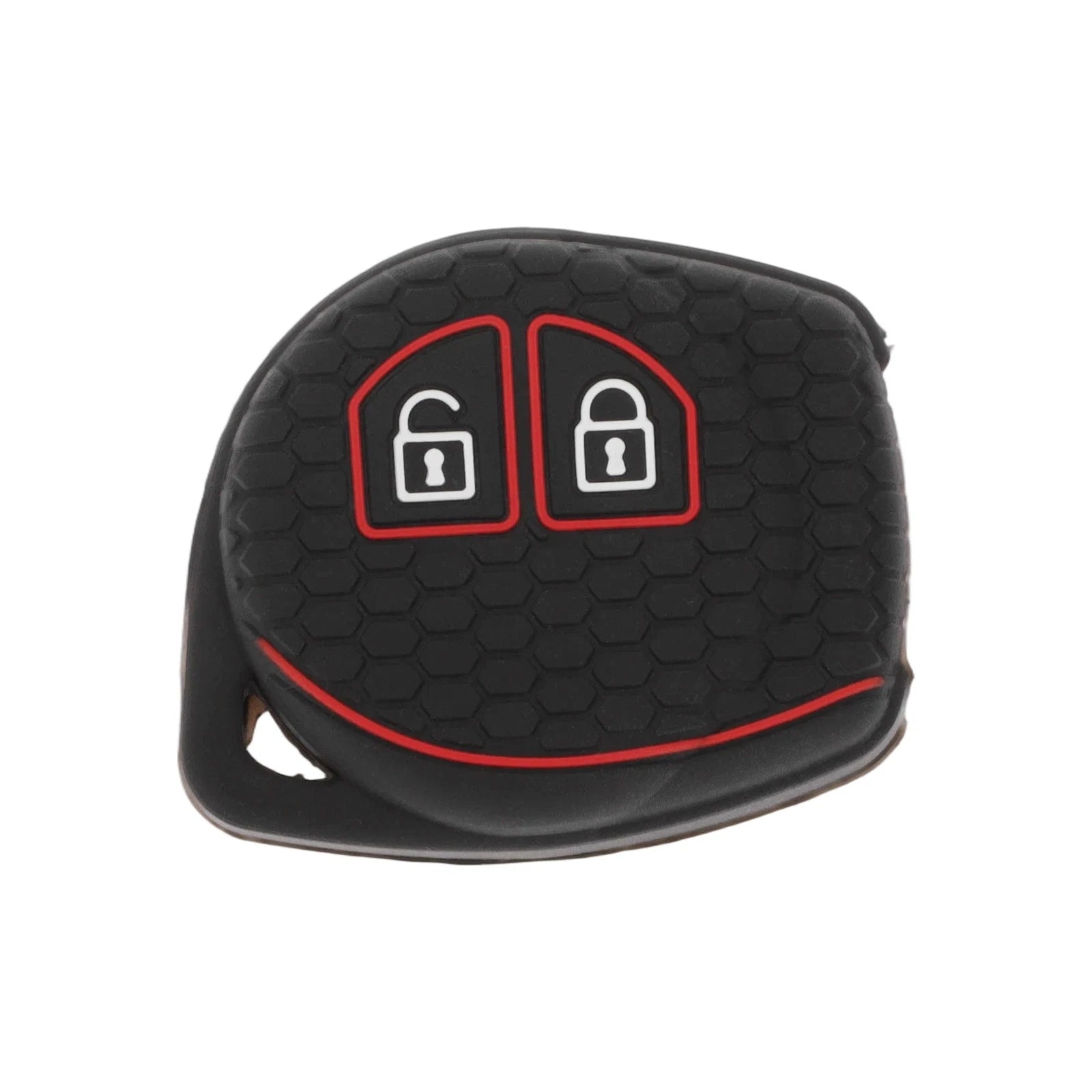 Black Red Line Car Key Case for Suzuki Alto (2010–2023) - 2 Buttons