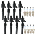 Set of 8 Ignition Coils & 8 Spark Plugs .043 for Ford 4.6L V8