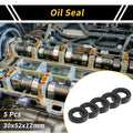 Set of 5 Oil Seal Rotary Shaft Seal NBR Rubber 30x52x12mm