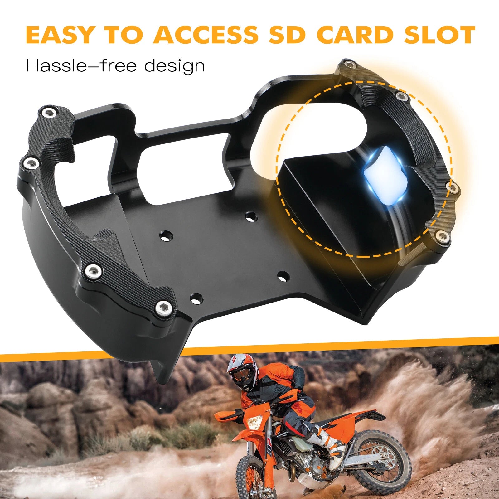 GPS Protector Mount Bracket for Husqvarna Norden 901 TE150 FE300 (2021–2023)