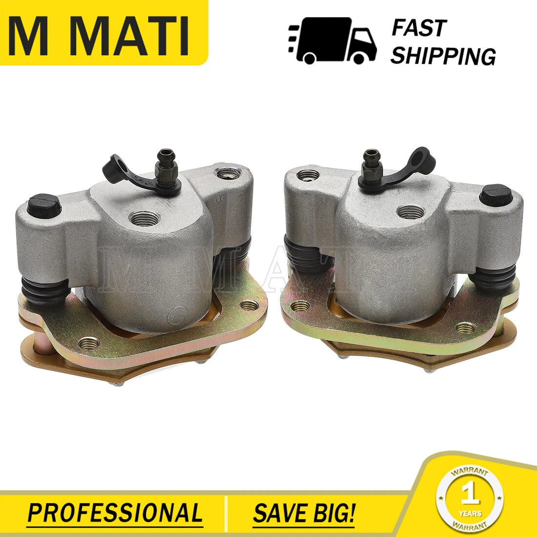 Front Brake Calipers for Polaris Scrambler 500, 400, Trail Blazer 250, Magnum 425